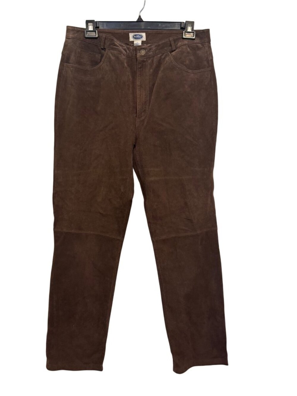 Austin Clothing Co. Womens Brown Leather Pants Size 14 Split Leather